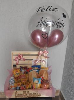 CESTA DE CAF� DA MANH� CAF� COM BAL�O BUBBLE
