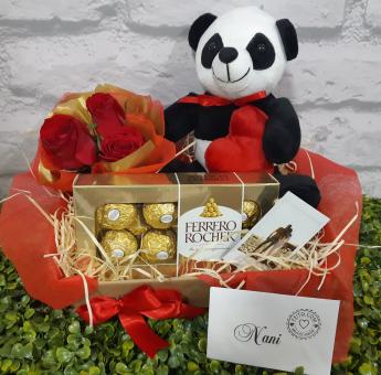 CESTA DE ANIVERS�RIO DENGO COM PANDA