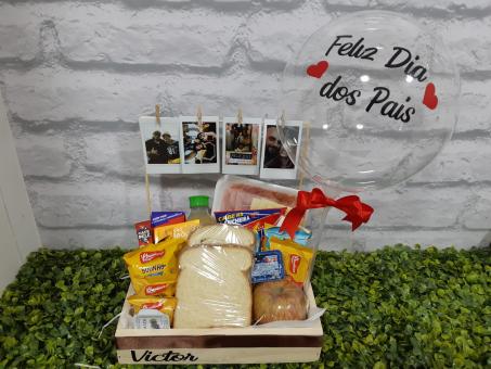 CESTA DE CAF� DA MANH� DIA DOS PAIS VARAL DE FOTOS