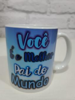CANECA DE DIA DOS PAIS O MELHOR PAI DO MUNDO