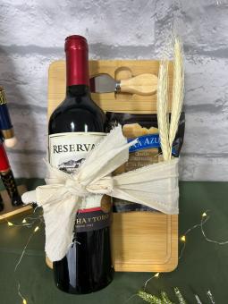 CESTA VINHO E PETISQUEIRA