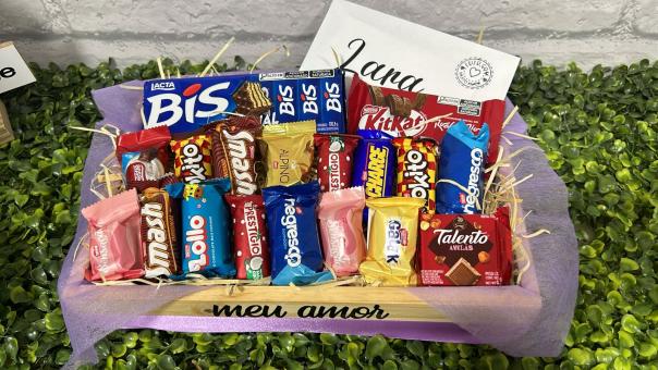 CESTA DE CHOCOLATE VALENTINES LIL�S