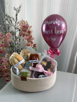 CESTA DE CAF� CESTO DE P�O ROSA