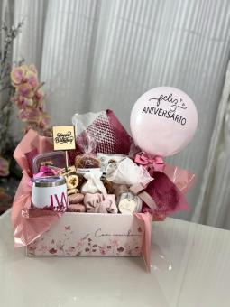 CESTA MOMENTO DE ALEGRIA ROSA
